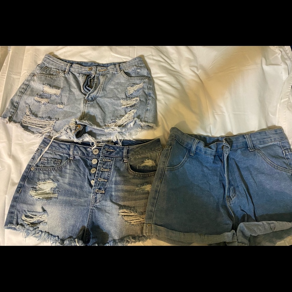 Shorts from SHEIN and Charlotte Russe. Size Large and size 6